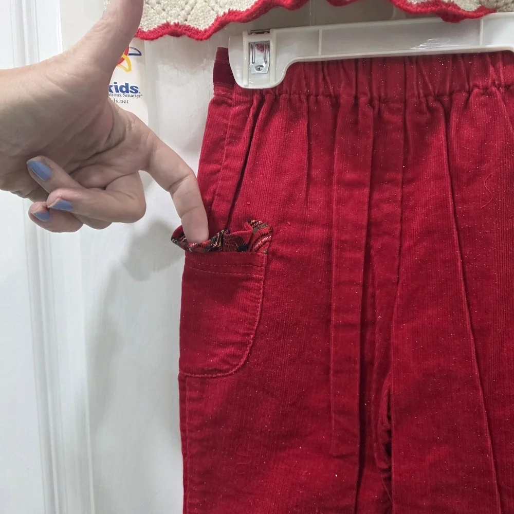 Vintage B.T. Kids Girls Sweater & Pants Set Holiday Size 3T